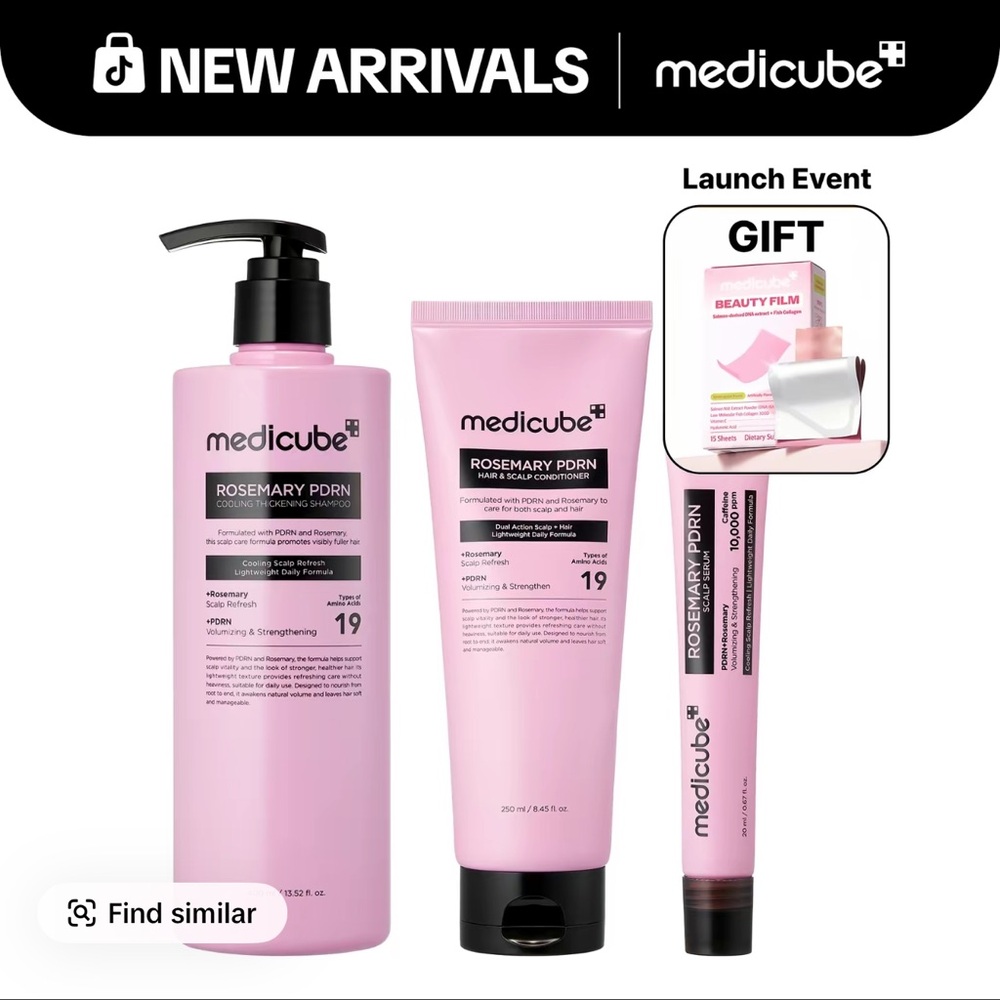 medicube Rosemary PDRN Pink Scalp & Hair Care Set - Picture 4 of 6